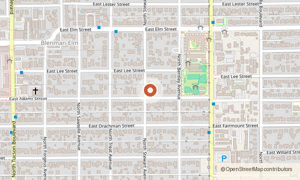Map showing 2920 N. Old Fort Lowell Court