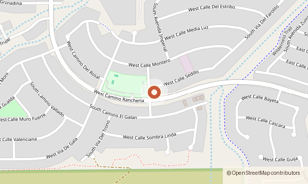 Map showing 17386 S. Paseo Jaramillo