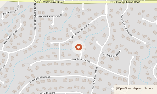 Map showing 2725 N. Megafauna Court