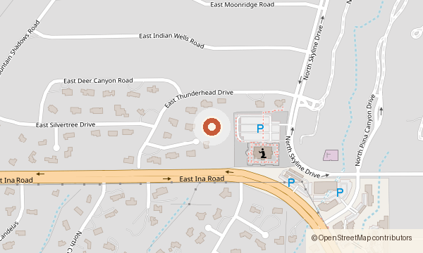 Map showing 1361 E. Paseo Pavon