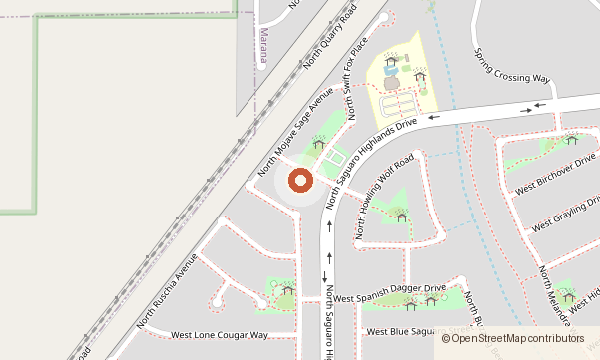 Map showing 7557 W. Janusia Lane